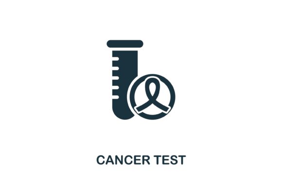 Cancer Test Icon for Creative Design Projects