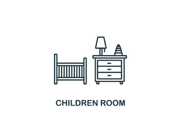 Children Room: Creative Design Symbol for Versatile Projects