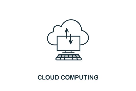 Cloud Computing Icon from IoT Collection: A Practical Choice for Modern Design Needs