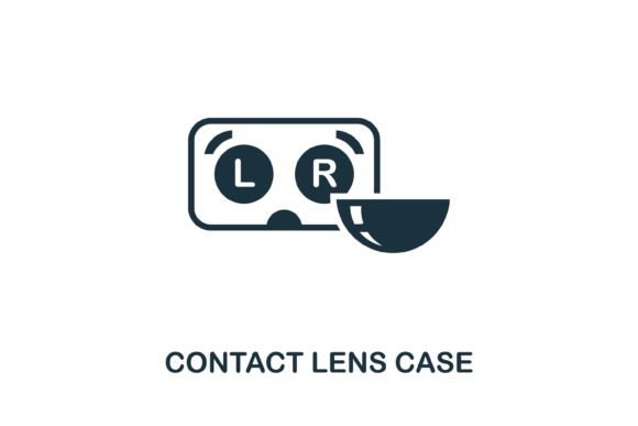 Contact Lens Case Icon: A Practical Design Asset