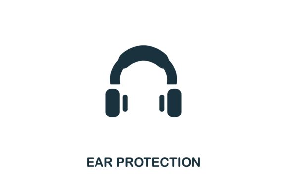 Ear Protection Icon: Simple, Versatile Design for Any Project