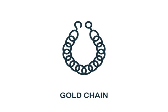 Gold Chain Icon: A Versatile Design Asset for Modern Creatives