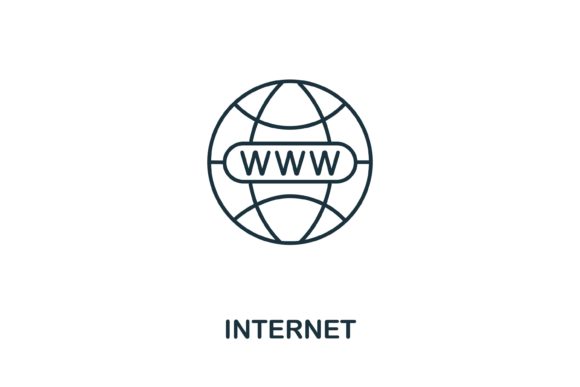 Internet Icon from Iot Collection: A Versatile Design Asset for Modern Digital Workflows