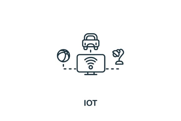 IoT Icon from Industry 4: Essential Vector Assets for Modern Design
