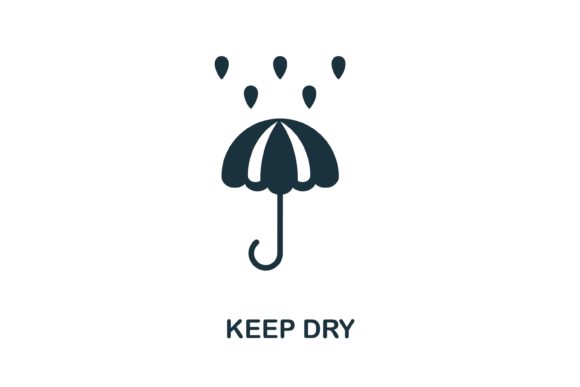 Keep Dry Icon: Simple Design for Versatile Use