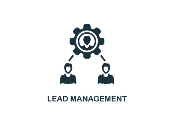 Lead Management Icon: Simple Design for Effective Communication